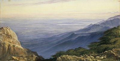 The Plain of Lombardy from Monte Generoso, 19th century by Edward Lear